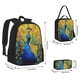 thumbnail image 2 of Easygdp Peacocks Mochila para Niños y Niñas con Set de Caja de Almuerzo y Estuche para Lápices 3 en 1, Mochila Escolar Estampada para Adolescentes, 2 of 7