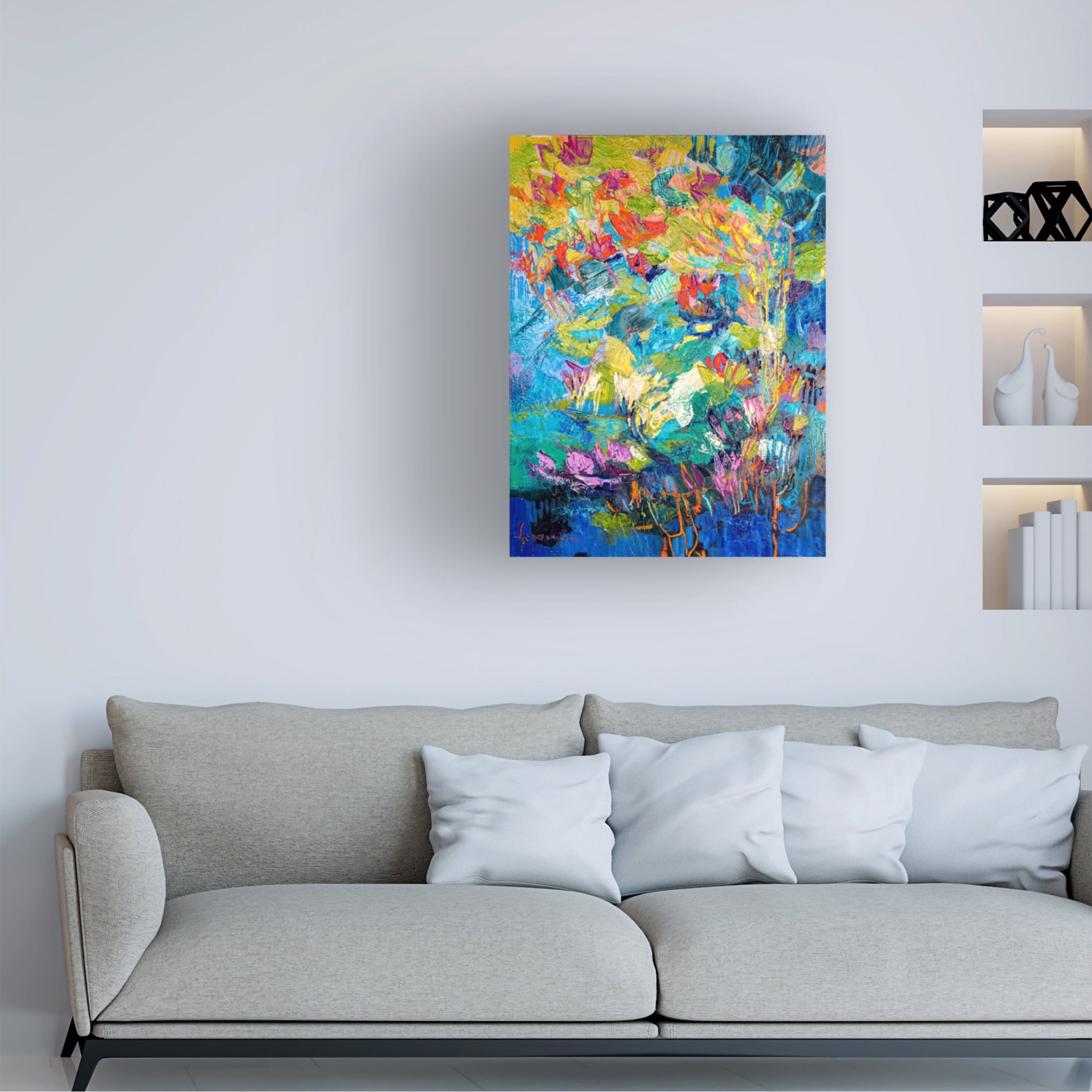 Canvas Wall Art - Dorothy Fagan 'Riverdeliveri' Wall Art for Living Room, Bedroom, or Office D?cor by Trademark Fine Art - 24 x 32 Inches