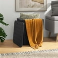 thumbnail image 4 of Costway Water-proof 11.5 Gallon Deck Box with Removable Lid Storage Container Side Table, Black, 4 of 10