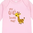 thumbnail image 4 of Inktastic My Gigi Loves Me- Cute Giraffe Boys or Girls Long Sleeve Baby Bodysuit, 4 of 5