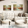 thumbnail image 4 of Elephant Stock Autumn City View Wall Art - Horizontal Multi Panel Canvas - Living Room Wall Decor - City Multi Panel - Red And Brown Decor By Ruane Manning - 45" x 28", 4 of 8