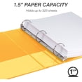 thumbnail image 2 of Samsill Economy 1-1/2" Round Ring View Binder Yellow 1 Each (Quantity), 2 of 8
