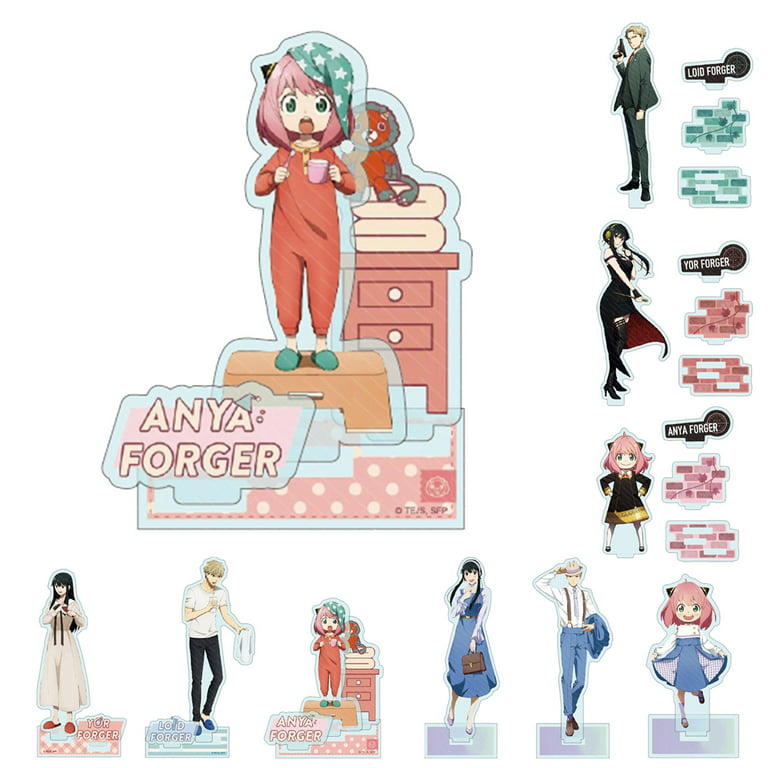 Anime SPY x Family Multi Piece Set Characters Acrylic Stand Figure，Colorful  and Exquisite Character Design for Anime SPY x Family Fans Collection (5.9  in, 3PCS) : Buy Online at Best Price in