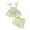 Green, variant on Happy Town Infant Baby Girl Summer Clothes Ruffle Sleeveless Shirt and Shorts Toddler Girl Set，Sizes 12M-5Y