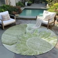 thumbnail image 6 of Addison Rugs Chantille Indoor/Outdoor Transitional Floral Aloe Washable Round Rug, 8' x 8', 6 of 6