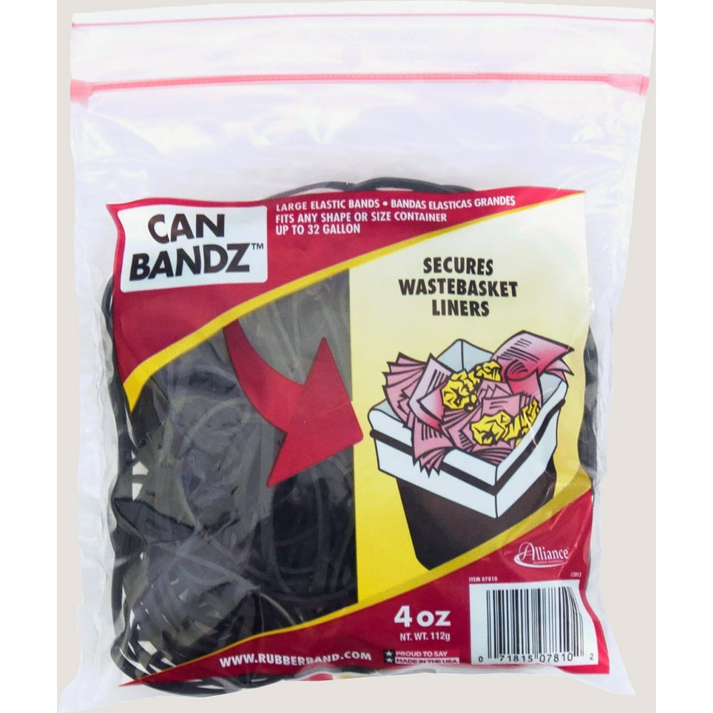 Alliance Rubber 07810 Can Bandz Rubber Bands to Secure Trash Liners