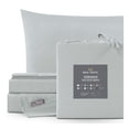 thumbnail image 1 of Juego de Sábanas Microfibra, Frescas, Hipoalergénicas, Real Textil (Gris, Queen Size), 1 of 6