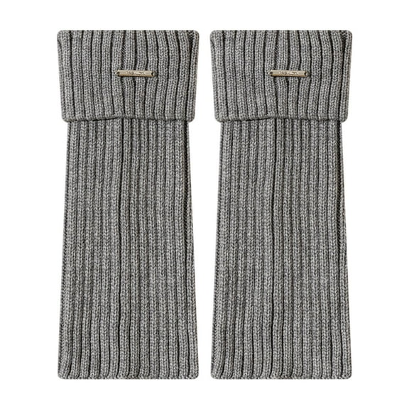 Women's Leg Warmers Leg Sleeves Leg Covers Boot Toppers Thick Footless Socks White
