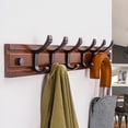 thumbnail image 4 of Lucoss Rustic Coat Rack Wall Mount, Coat Rack for Wall, Wood Coat Rack Hook, Farmhouse Coat Hanger Wall Mount for Hanging Jacket Coat, 4 of 8