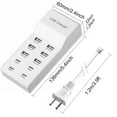 thumbnail image 4 of 10-Port USB C + USB A Charger, Portable USB Charging Station, Compatible with iPhone, iPad, AirPods, Apple Watch, Android Phone Tablet, Game Console, 4 of 13