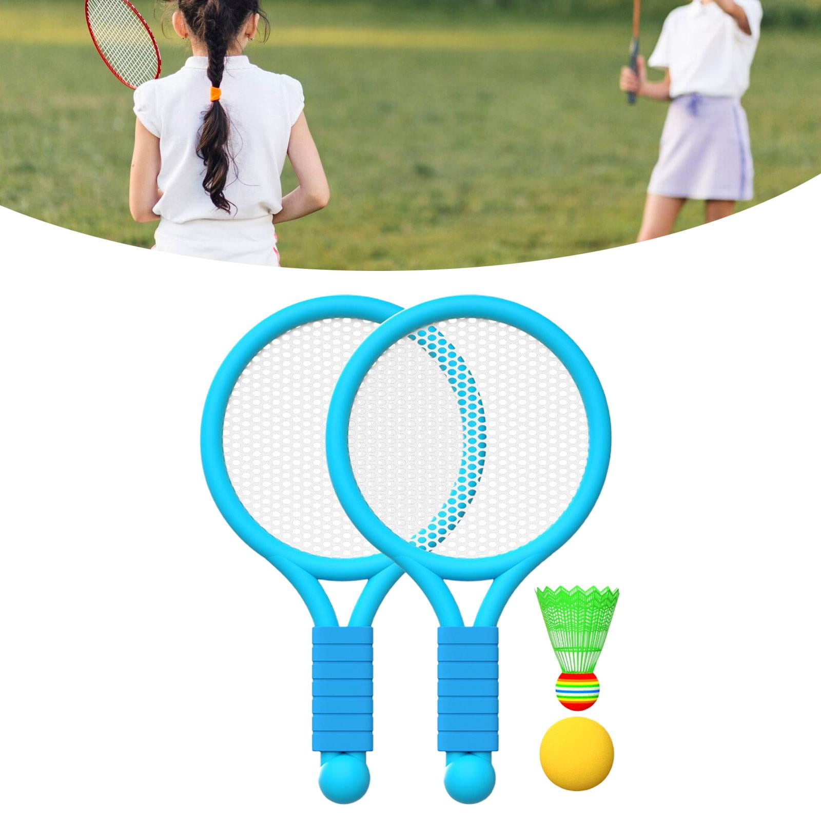 GARENDE Children Badminton Tennis Set Tennis Racket for Kids for Yard Girls Backyard Blue