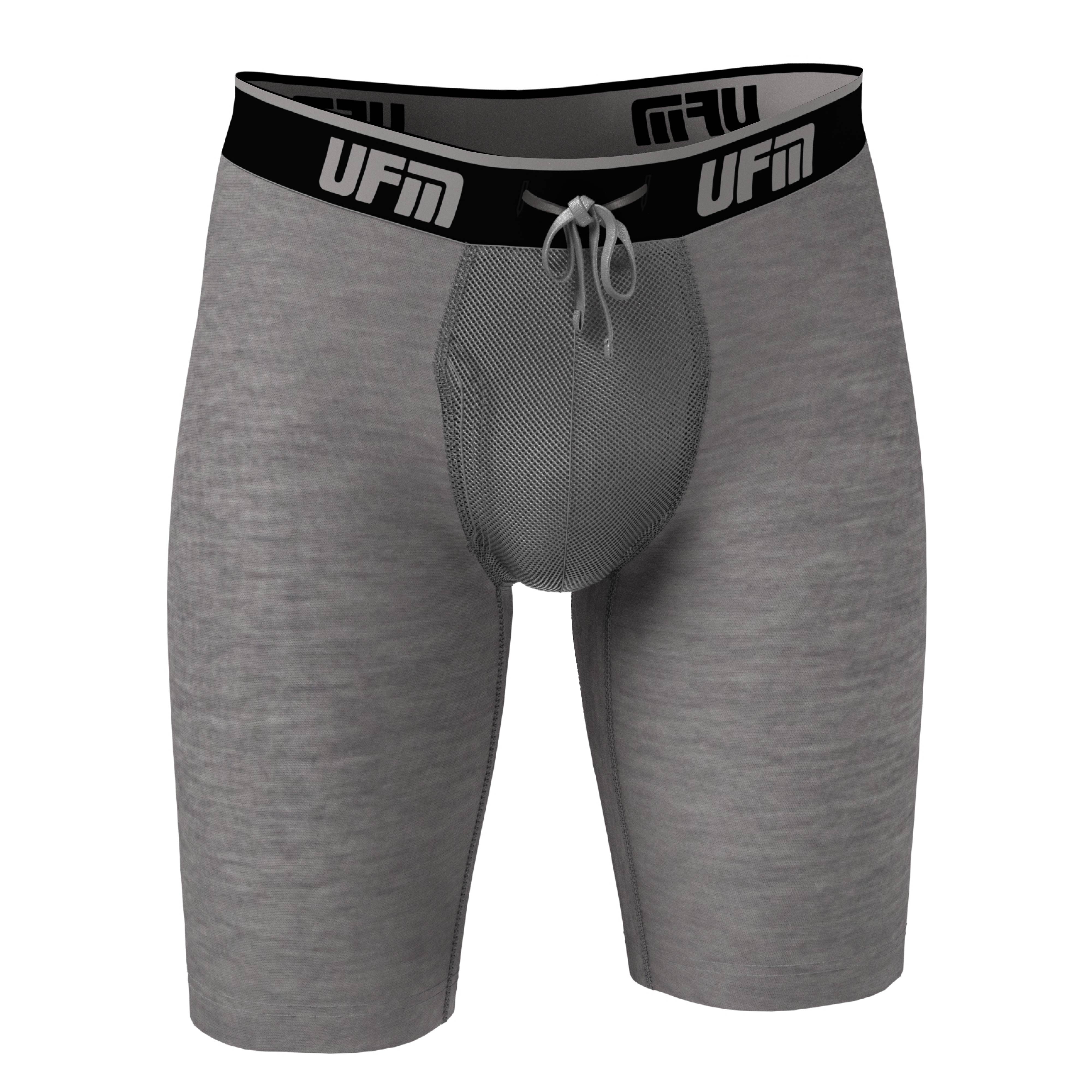 UFM Mens Underwear, 9 Inch Inseam BambooSpandex Mens Boxer Briefs