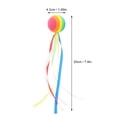 thumbnail image 2 of OULII Car Roof Ribbon Ball Antenna Topper Decorative Ornament Multi Color Auto Exterior Accessory, 2 of 8