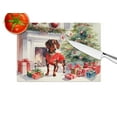 thumbnail image 5 of Dachshund Cozy Christmas Glass Cutting Board Large 12 in x 15 in, 5 of 5