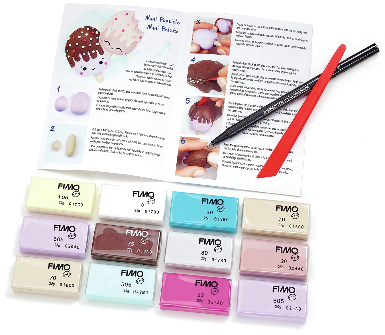 Staedtler Fimo Professional Soft Polymer Clay 12/Pkg-Foodie Fun 