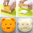 thumbnail image 4 of Cortador de moldes para sándwiches con forma de oso, moldeadores para sándwiches de pan para niños, molde para sándwiches de osito, molde para pan, 4 of 5