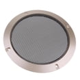 thumbnail image 3 of 2x 6inch Car Audio Cover Decorativo Rejilla de Malla Metálica Oro perfke Estuche para parrillas de altavoz, 3 of 9
