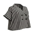 thumbnail image 3 of Blusa George para Mujer, Kimona con Roll Up Negro Talla M, 3 of 4