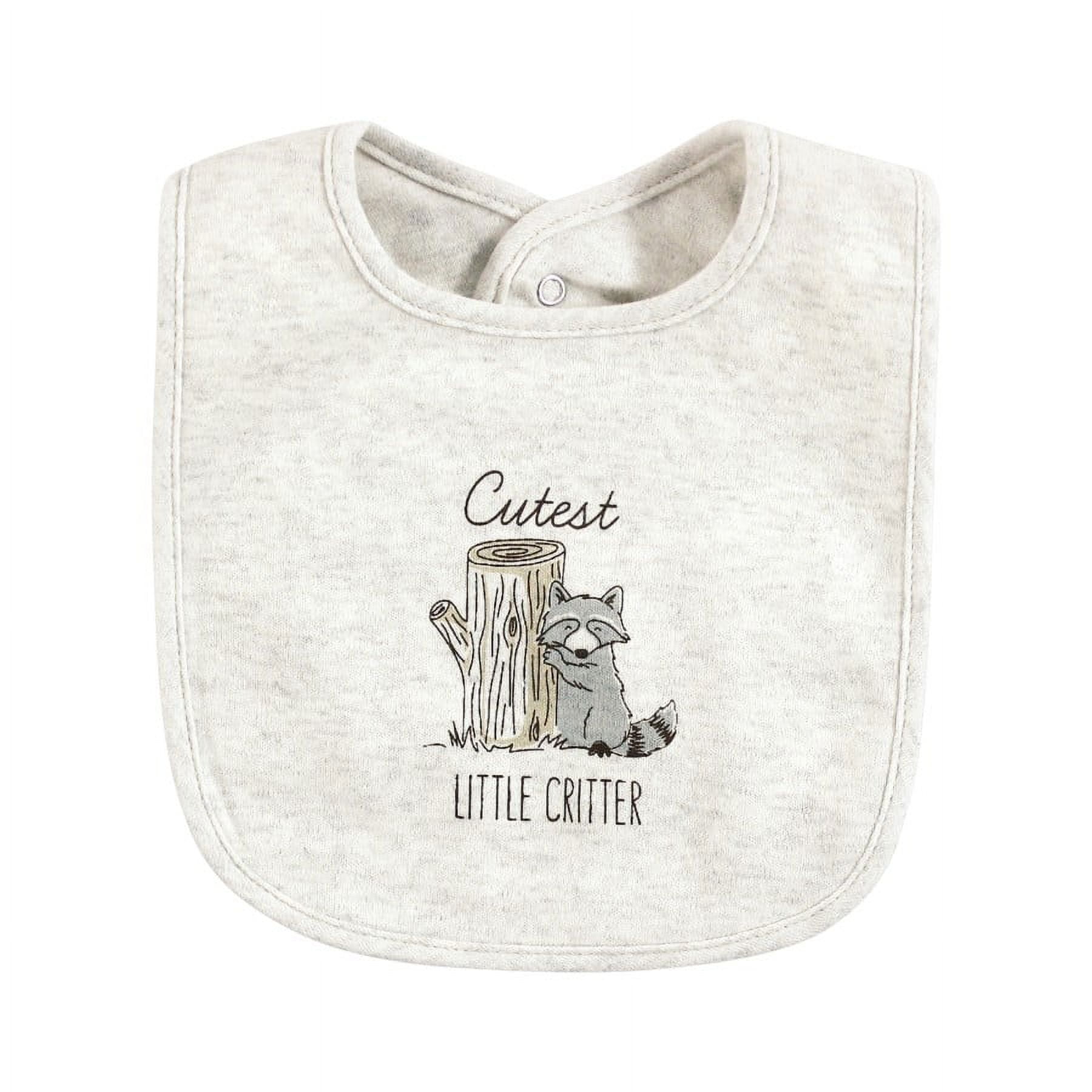 Hudson Baby Infant Girl Cotton Bibs 10pk, Winter Forest, One