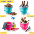 thumbnail image 3 of Cubeta Plegable Portátil - Set 2 - Multiusos - Hasta 7 L azul Estandar, 3 of 6