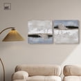 thumbnail image 3 of Art Remedy Minimalism Abstract Canvas, 20" x 20", Gallery Wrapped, Graphite Depth II Set, 3 of 5