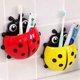 thumbnail image 3 of Juego de 4 lindos dibujos animados mariquita niños pared ventosa montaje cepillo de dientes soporte succión mariquita pasta de dientes pared ventosa juegos de baño ER, 3 of 4