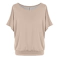 thumbnail image 1 of Women's Oversized T Shirt with Batwing Sleeves Short Sleeve Tops, 1 of 4