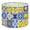 Color 2, variant on Mexican Linen Drum Lamp Shades Hand painted Traditional Mexican Tile Floral Fruit Motifs 13" x 13" x 10" Lampshade for Table Lamps Floor Lamps Lamp Shade Replacement Easy Assembly Required