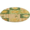 thumbnail image 4 of Floral Colorful Flower Floral Medallion Round Rug - Small Round Area Rug, Soft Non-Slip Machine Washable Bedroom Mat Indoor Accent Entry Carpet for Office Desk Dorm Hallway, 4 of 6