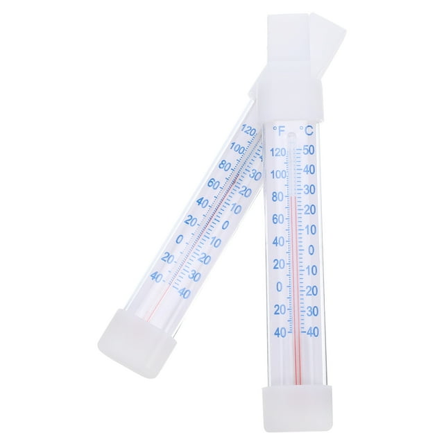 ELAYARD 2Pcs Hanging Refrigerator Thermometer with Easy to Clean Design for Real Time Temperature Tracking