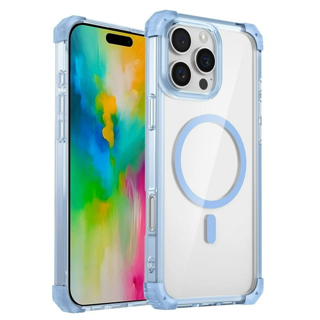 16 Pro Transparent Phone Protective Cover Iphnoe16 Pro Antidrop PC 2 In 1 Transparent Protective Cover Without Step