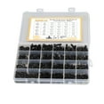 thumbnail image 2 of Metal Screw Nut Washer Kit, Screw Washer Nut Assortment Kit Clear Thread Black M2 M3 M4 M5 With Storage Box For Woodworking, 2 of 8