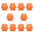 thumbnail image 2 of Delantal de para niños, delantal de pintura para niños con larga, , lavable, impermeable, para hornear y alimentar. Naranja, 2 of 8