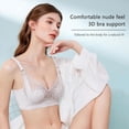 thumbnail image 3 of Women's Sexy Lace Nursing Bra Non Padded Underwire Unlined Bra Full Coverage Plus Size Lace Bralette, 3 of 7