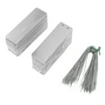 thumbnail image 1 of 100 etiquetas metálicas de doble cara para escribir en exteriores, de aluminio de alta durabilidad, para plantas y árboles., 1 of 14