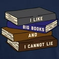 thumbnail image 3 of CafePress - I Like Big Books Dark T Shirt - Men's Classic Graphic Cotton T-Shirt, 3 of 4