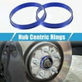 thumbnail image 2 of Unique Bargains Car Hub Centric Rings OD 67.1mm to ID 66.1mm Hub Centric Rings Wheel Bore Center Spacer Aluminum Alloy Blue (Set of 4), 2 of 7