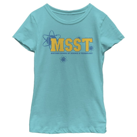 Girl's Marvel Spider-Man: Homecoming Midtown School  Graphic Tee Tahiti Blue X Large