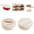 thumbnail image 1 of Nueva canasta de drenaje con tapa, canasta de drenaje multifunción 2 en 1 con asa plegable, tazón para lavar frutas y verduras con colador, centrifugador de ensalada, tazón de canasta coladora de coci, 1 of 7