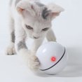 thumbnail image 4 of Flmtop Electric USB Charging Cat Interactive Ball Toy with Rolling LED Light Pet Supply White, 4 of 8