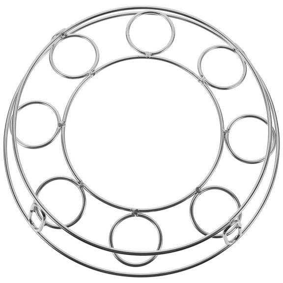 GOOHOCHY 1Set Cookware Stand Circular Metal Rack for Versatile Use in Kitchens