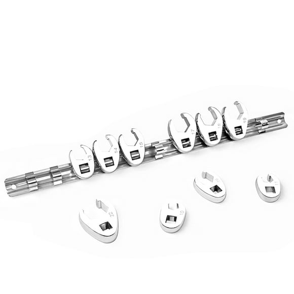 Graflsoa Multi-Size Hex Wrench Set for Oil Tube and Brake Line Maintenance, Alloy Construction, 10-Piece Kit with Storage Bar for Automotive and Industrial Use