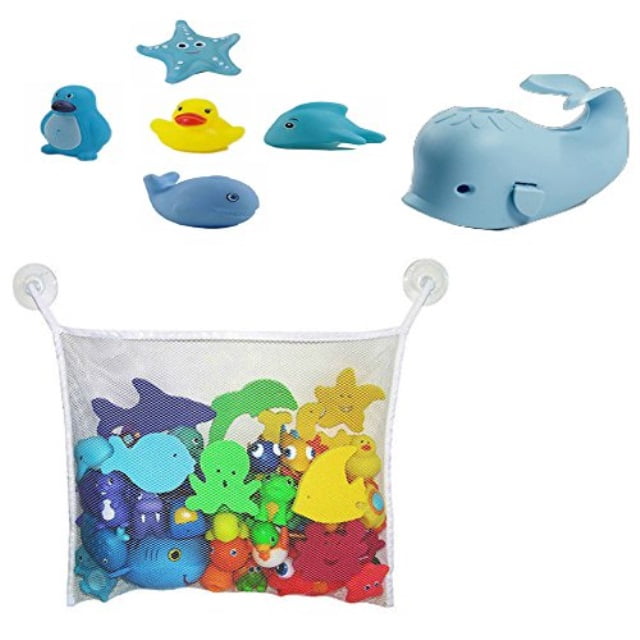 whale bath toy holder