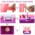 thumbnail image 4 of RedSwing 3 in 1 Swing Seat Toddler Swing Anti Flip Snug Secure Detachable for Infants to Teens Outdoor Playground Purple Pink White, 4 of 9
