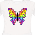 thumbnail image 4 of Inktastic Butterfly with rainbow wings Boys or Girls Long Sleeve Baby Bodysuit, 4 of 5