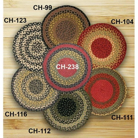 

Burgundy-Olive-Charcoal Jute Chair Pad