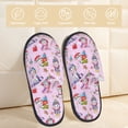 thumbnail image 2 of Balery Christmas Unicorns Pantuflas de Casa de Felpa Silenciosas con Diseño Estampado, Zapatillas Cómodas Antideslizantes de Algodón para Interior-Large, 2 of 8