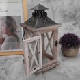 thumbnail image 4 of Retro Wooden Candlestick Candle Holder Craft Gift House Desk Ornament Decoration28 x 12.5 x 12.5cm, 4 of 4