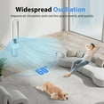 thumbnail image 5 of Bladeless Fan for Bedroom, 38" Air Circulator with Large Touchscreen Display, 60° Oscillation, Remote & Touch Control, 24 Speeds, 12H Timer, Low Noise Portable Standing Fan for Home & Office, 5 of 18