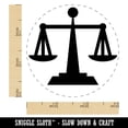 thumbnail image 2 of Scales of Justice Legal Lawyer Icon Self-Inking Rubber Stamp Ink Stamper - Red Ink - Small 3/4 Inch, 2 of 7